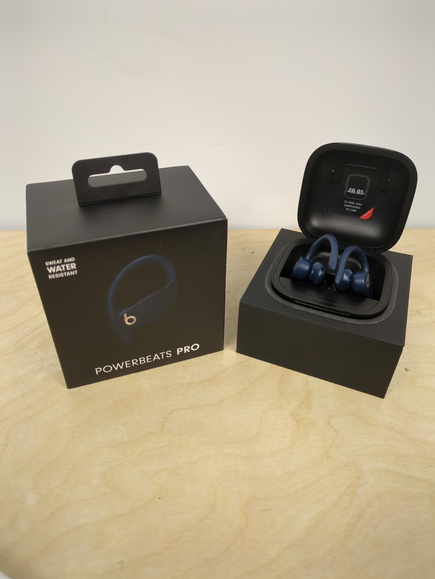 Beats Powerbeats Pro Wireless Earbuds - Apple H1 Headphone Chip, Class 1 Bluetooth Headphones, 9 Hours of Listening Time, Sweat Resistant, Built-in Microphone - Navy