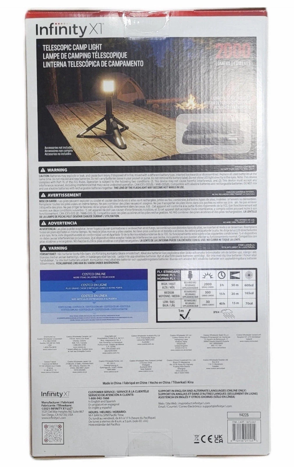 Infinity 2000 Lumen Camp Light
