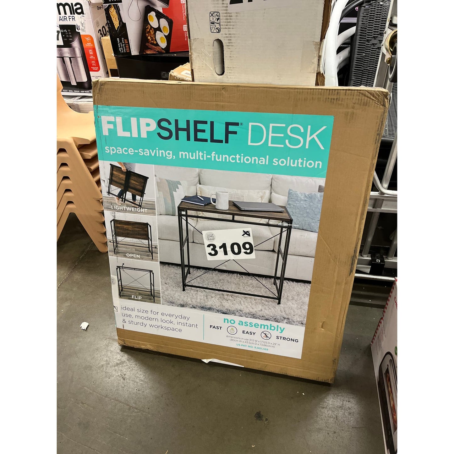 NEW - Costco - FlipShelf Portable and Folding Workstation - Retail $79