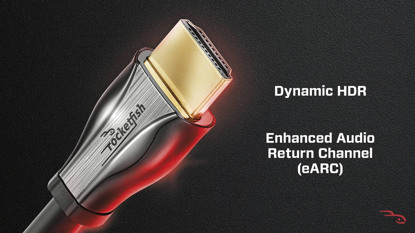 Rocketfish™ - 25' 8K Ultra High Speed HDMI 2.1 Certified Cable - Black [200]