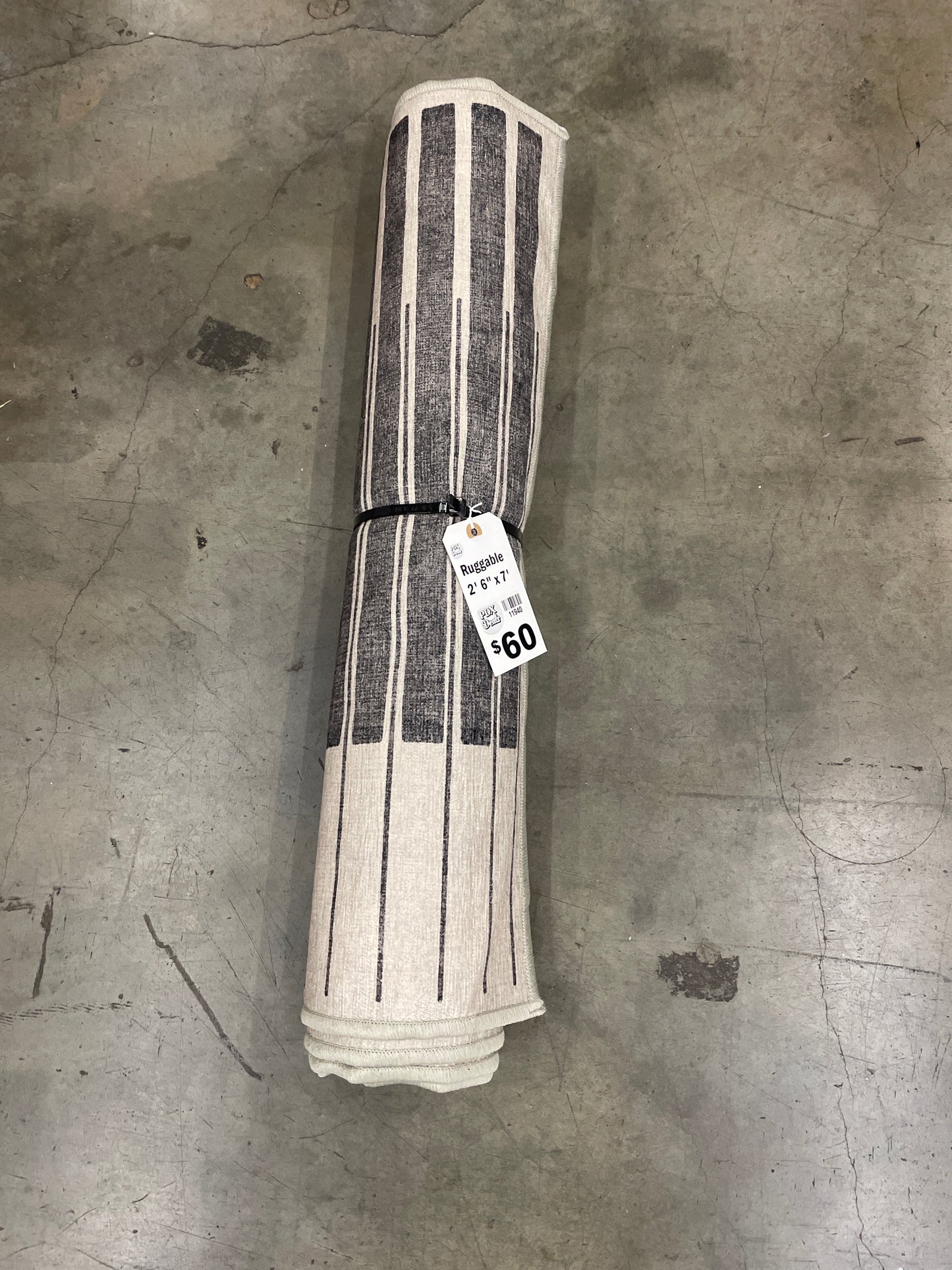 Ruggable Flatwoven Washable Gradasi Runner Rug, 2' 6" x 7'