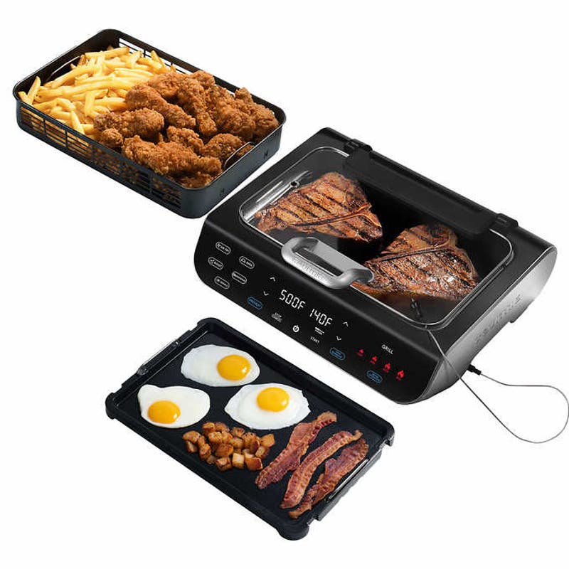 Costco - Gourmia FoodStation Smokeless Grill, Griddle, & Air Fryer - Retail $99