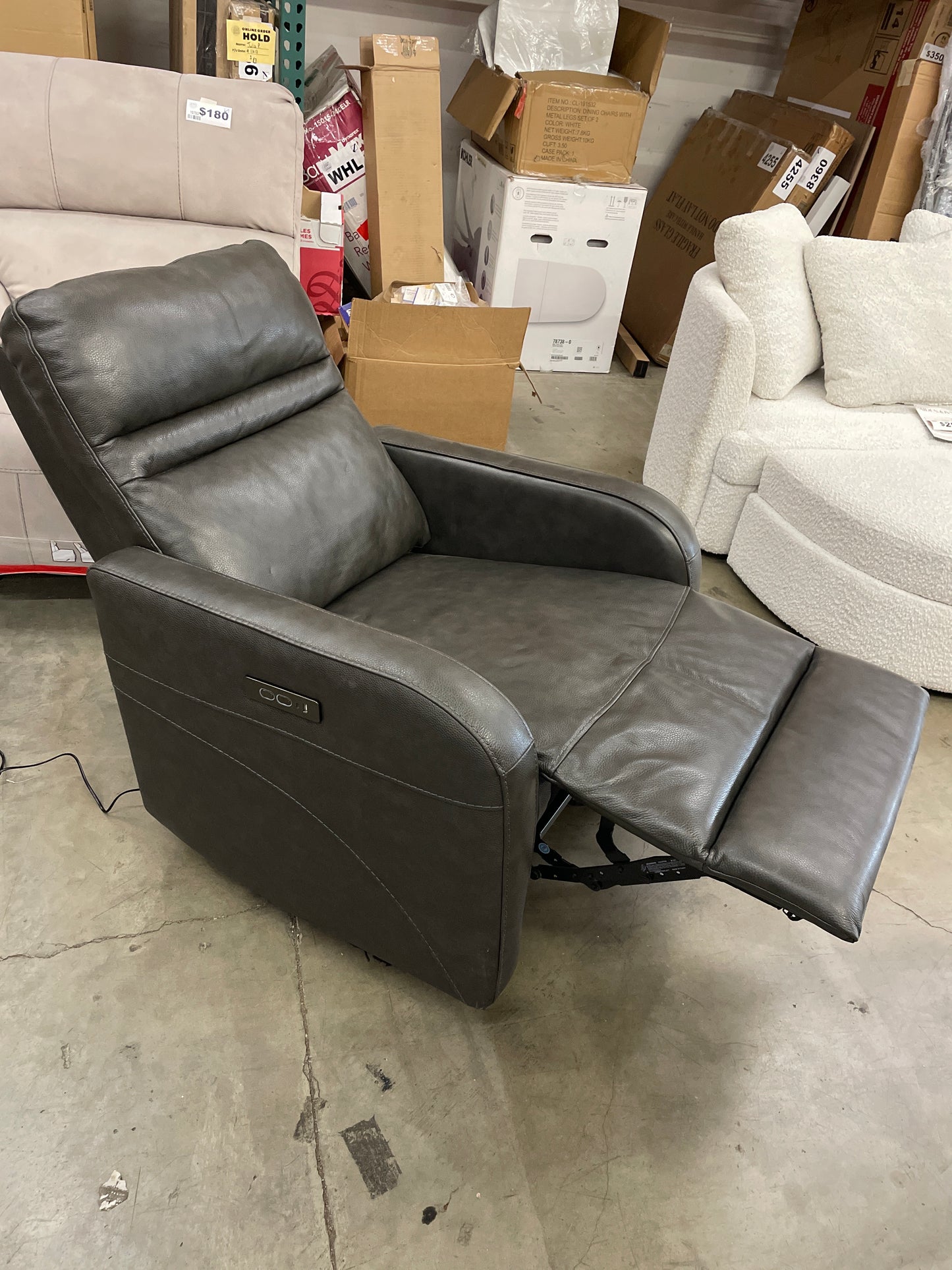 Aldryn Leather Power Glider Recliner