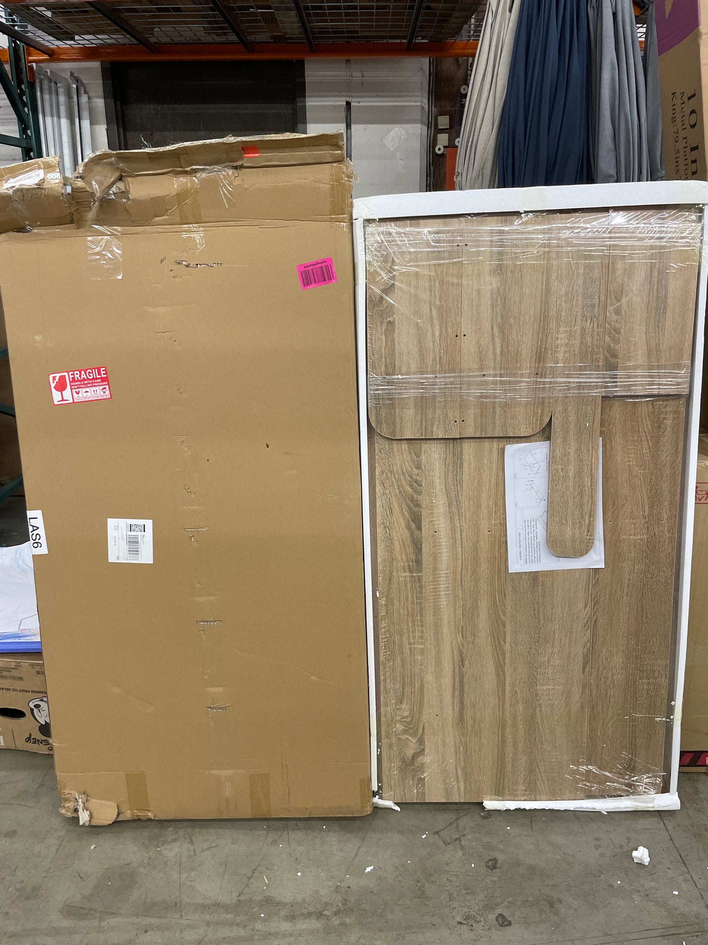 Royxen Laundry Countertop with 20" Shelf Universal Fit, Washer and Dryer Countertop with Storage Space, Laundry Room Storage (White Oak)