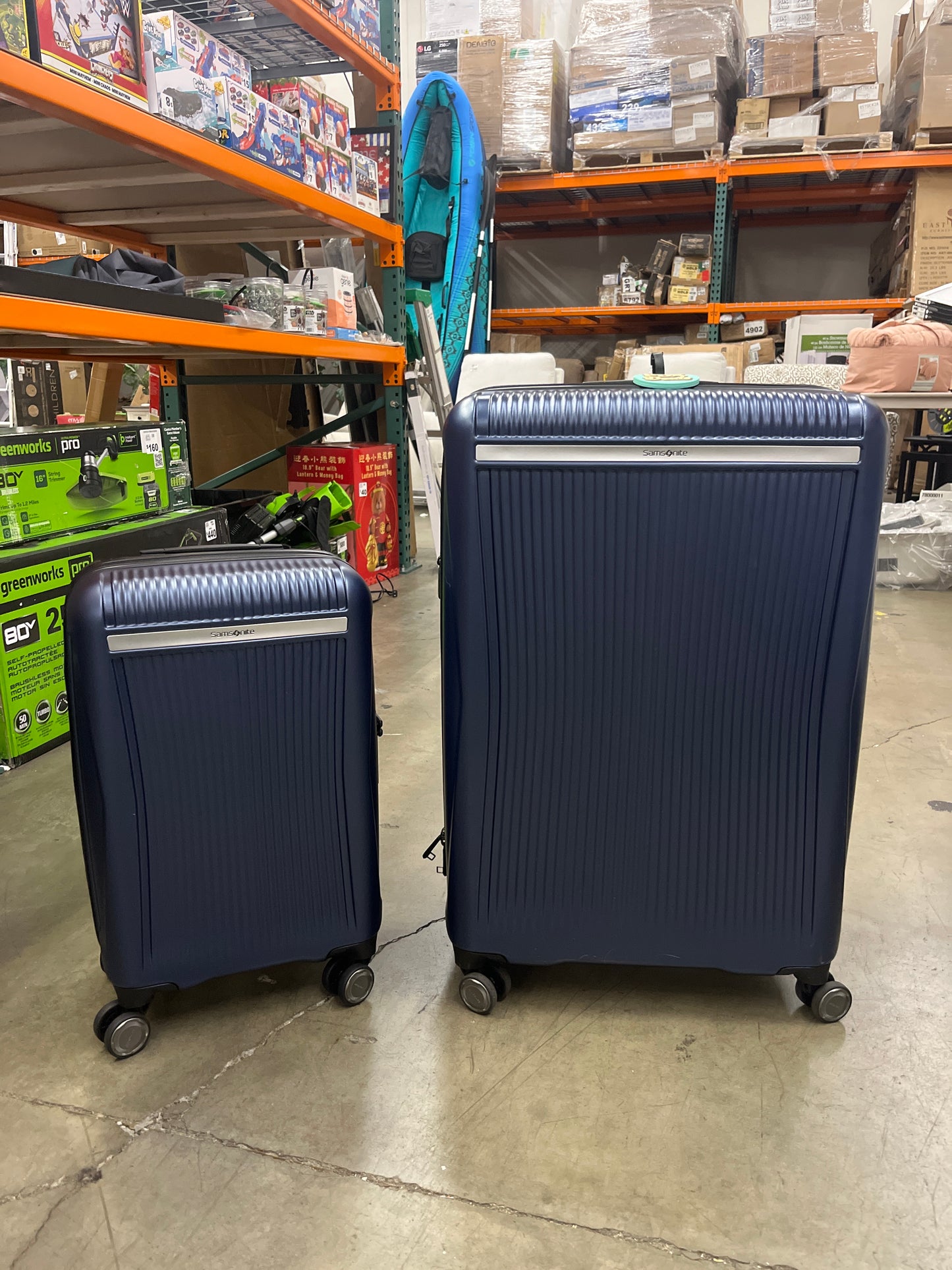 NEW - Samsonite Blackstone Blue 2-piece Hardside Expandable Spinner Luggage Set