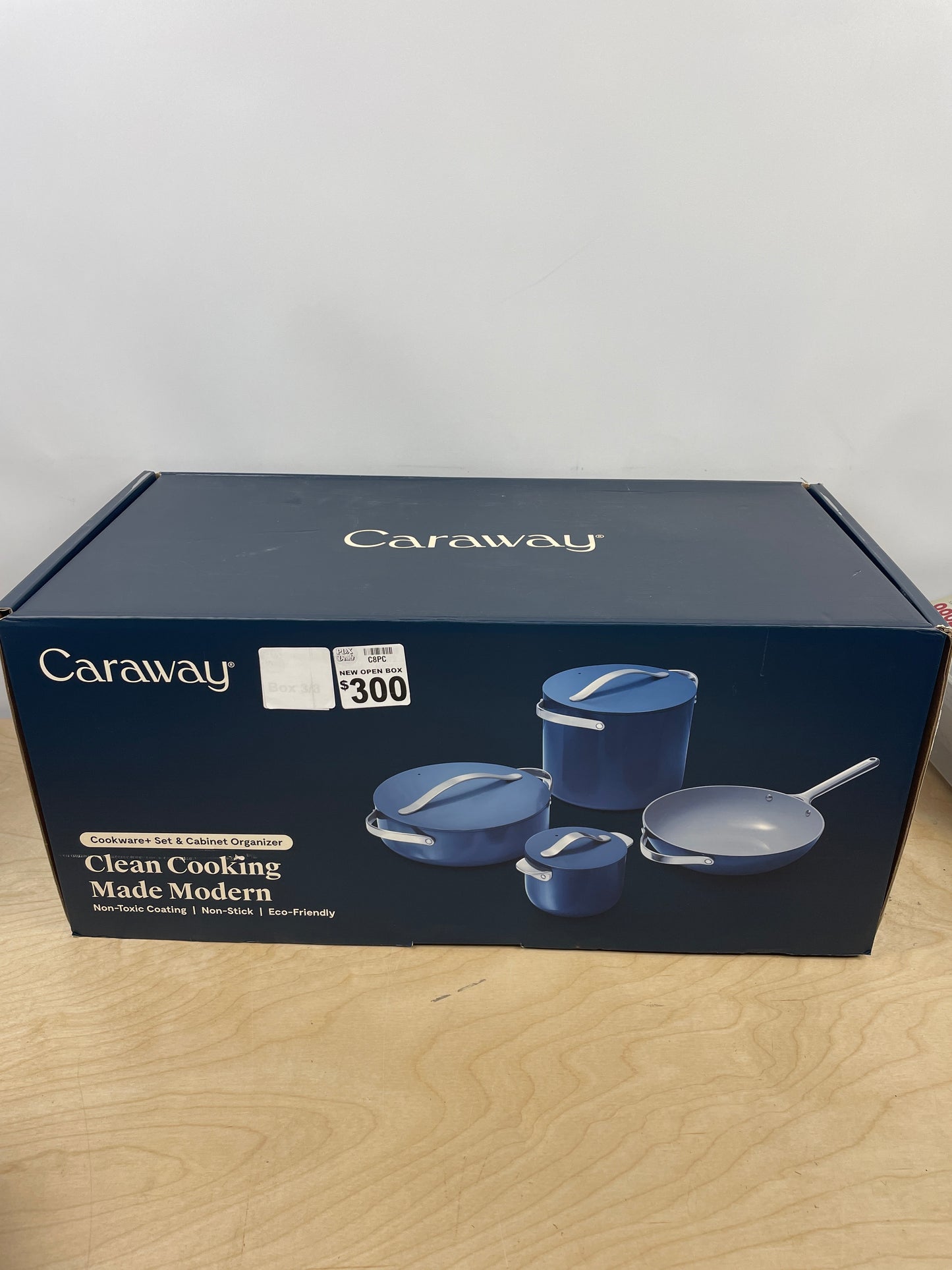 CARAWAY HOME 9-Piece Ceramic Nonstick Cookware Set in Cream CW-CSET-R01