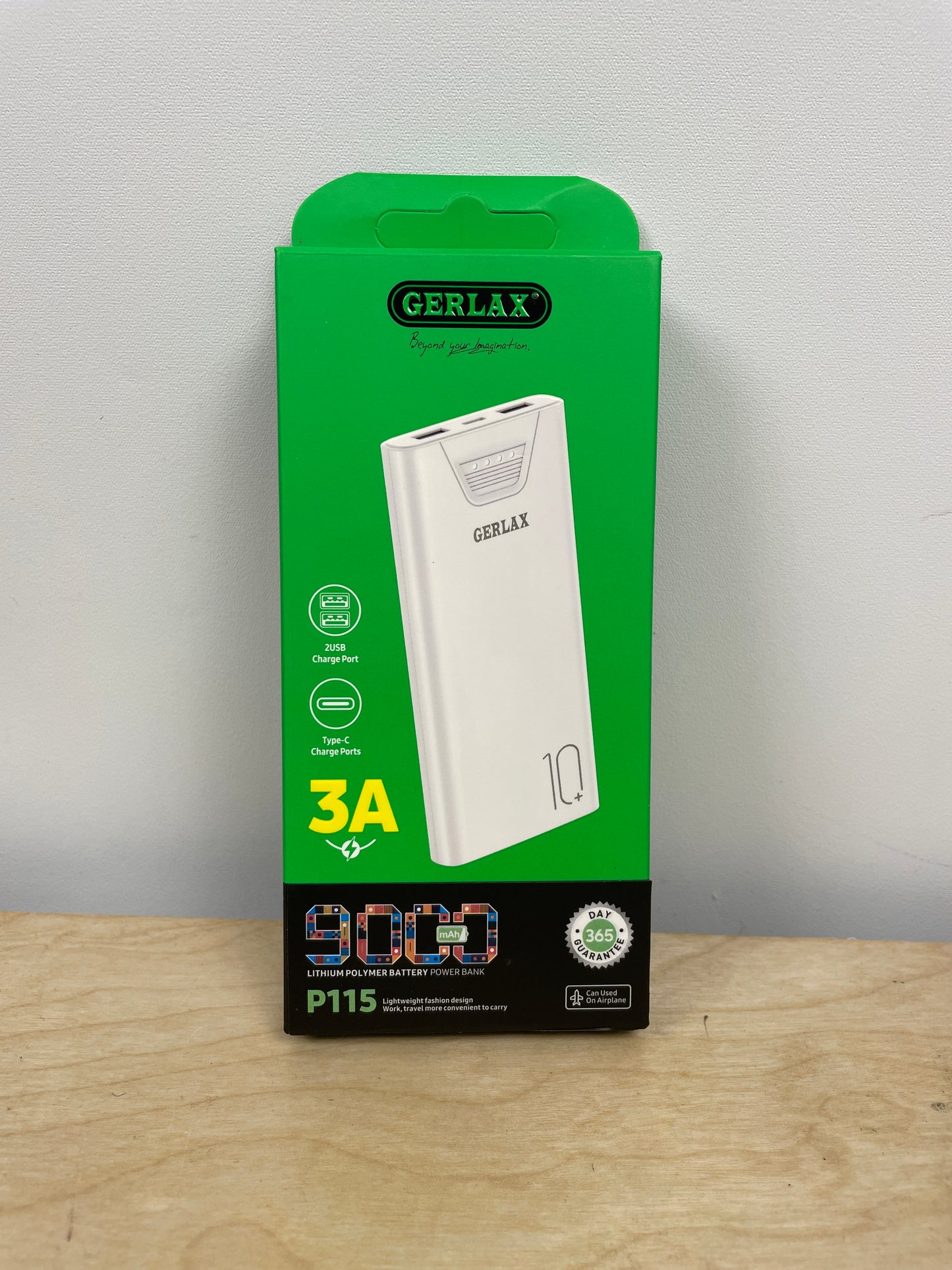 Gerlax Power Bank 9000 mAh, White