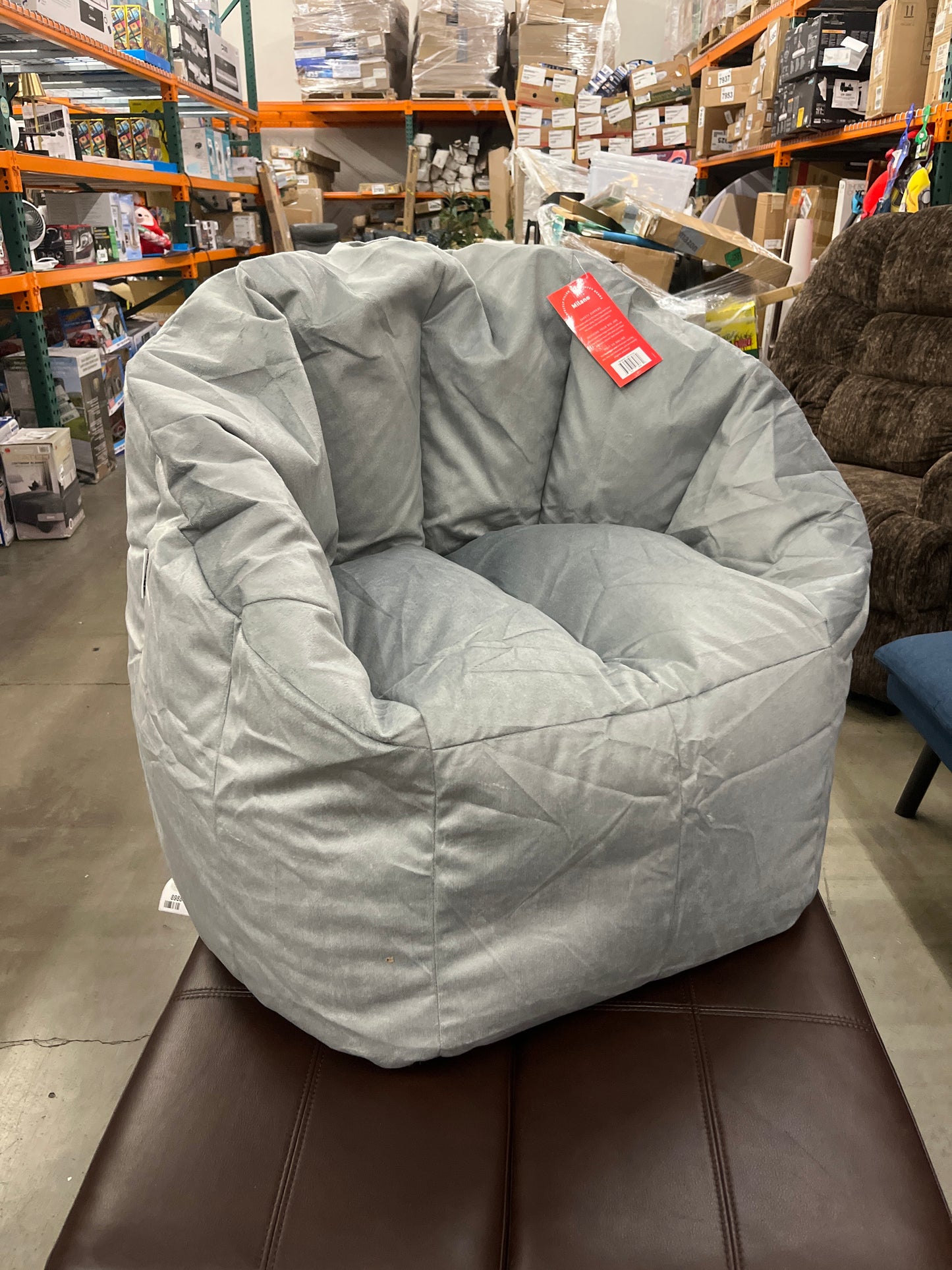 Big Joe Milano, Medium, Gray Plush - Retail $59