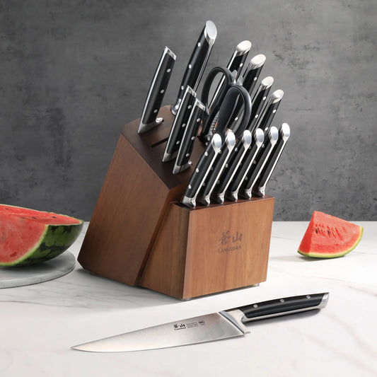 Cangshan Denali Series German Steel Forged 17-piece Knife Block Set
