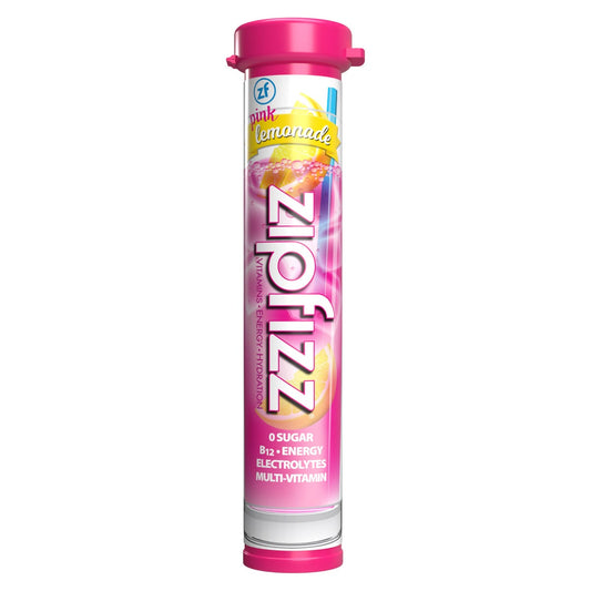 Zipfizz Multi-Vitamin Energy Hydration Drink Mix, 30 Tubes, Pink Lemonade