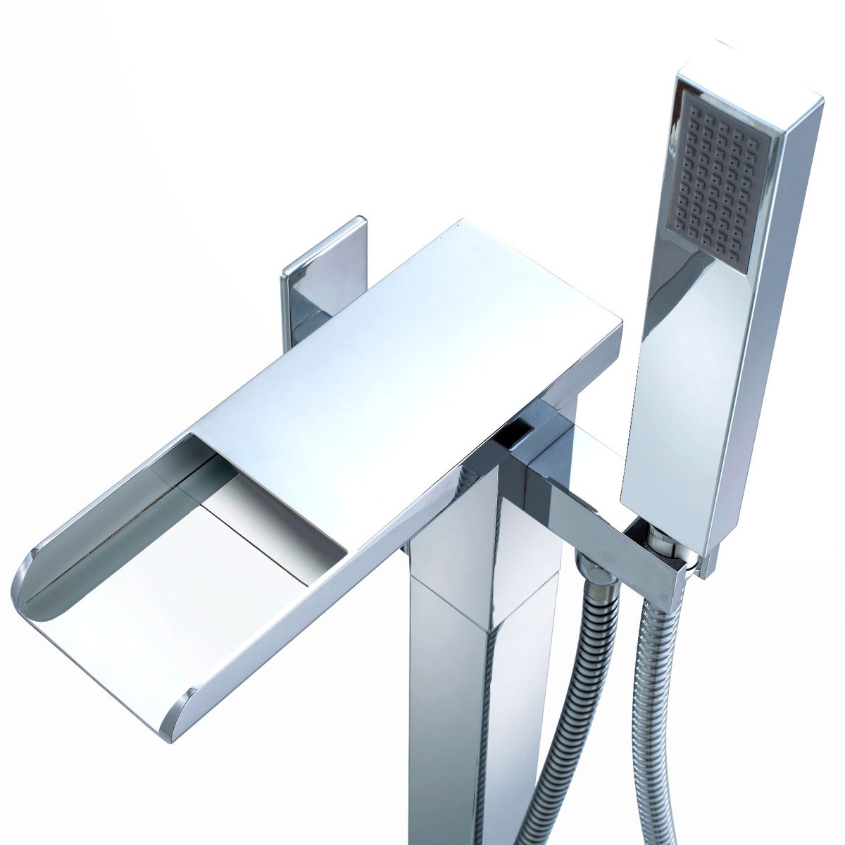 OVE Decors Infinity Freestanding Waterfall Spout Bathtub Faucet  - Retail $480