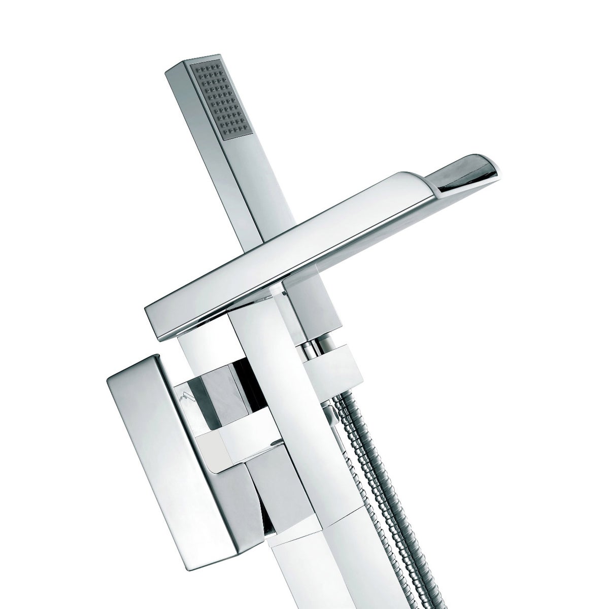 OVE Decors Infinity Freestanding Waterfall Spout Bathtub Faucet  - Retail $480