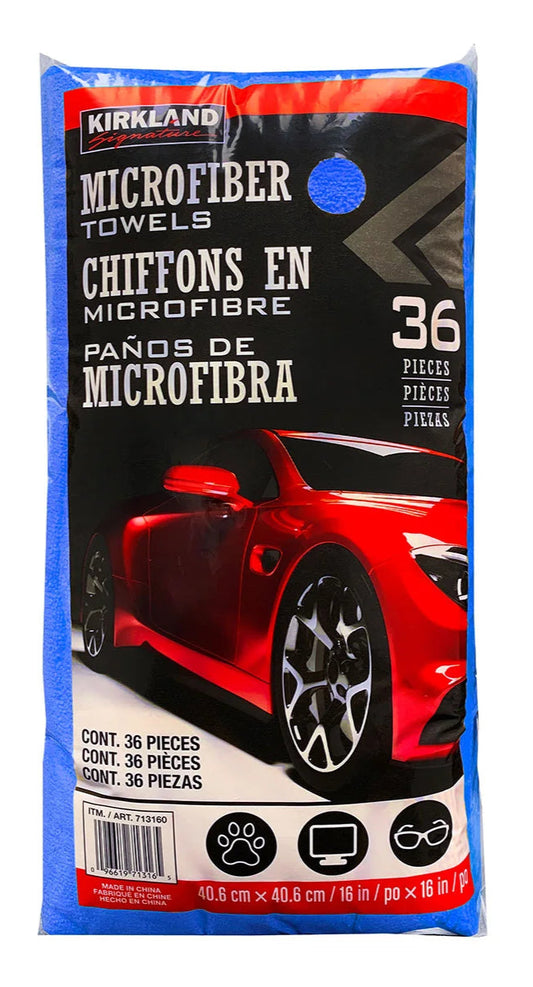 Kirkland Signature Microfiber Towel Case, 36-count - Retail $17