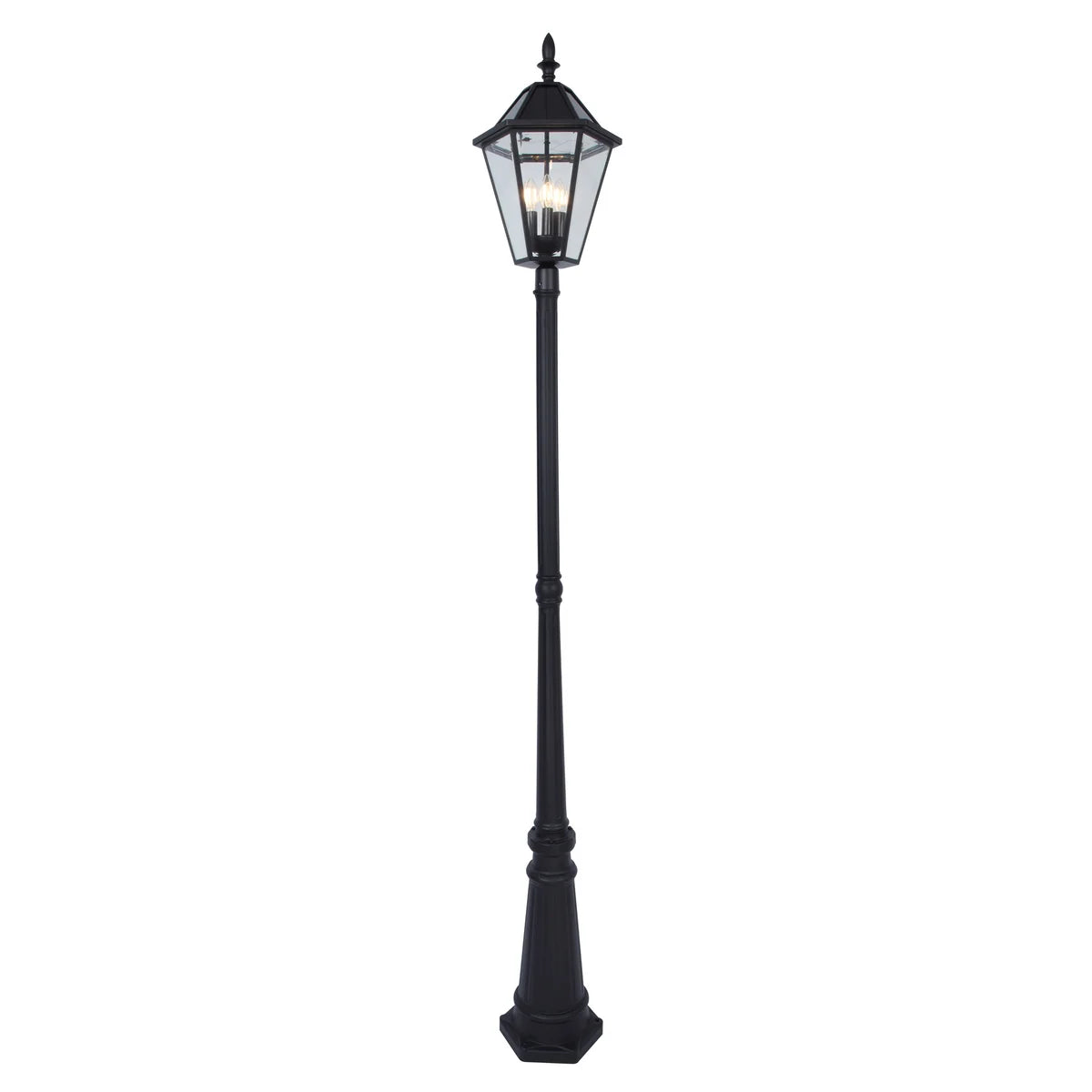 NEW - Lutec Outdoor LED Solar Post Light - Retail $139
