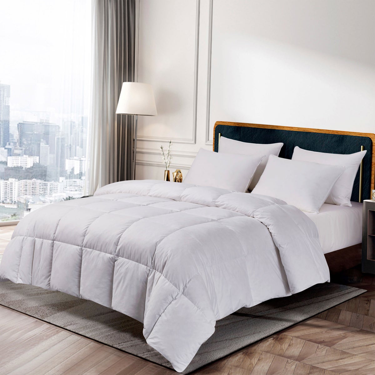 Hotel Grand White Goose Feather & Down Comforter, Twin