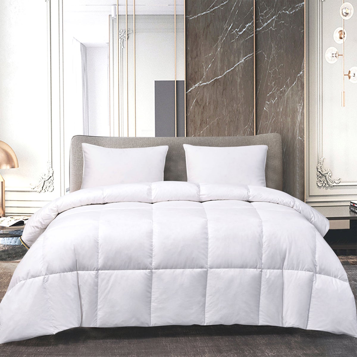 Hotel Grand White Goose Feather & Down Comforter, Twin