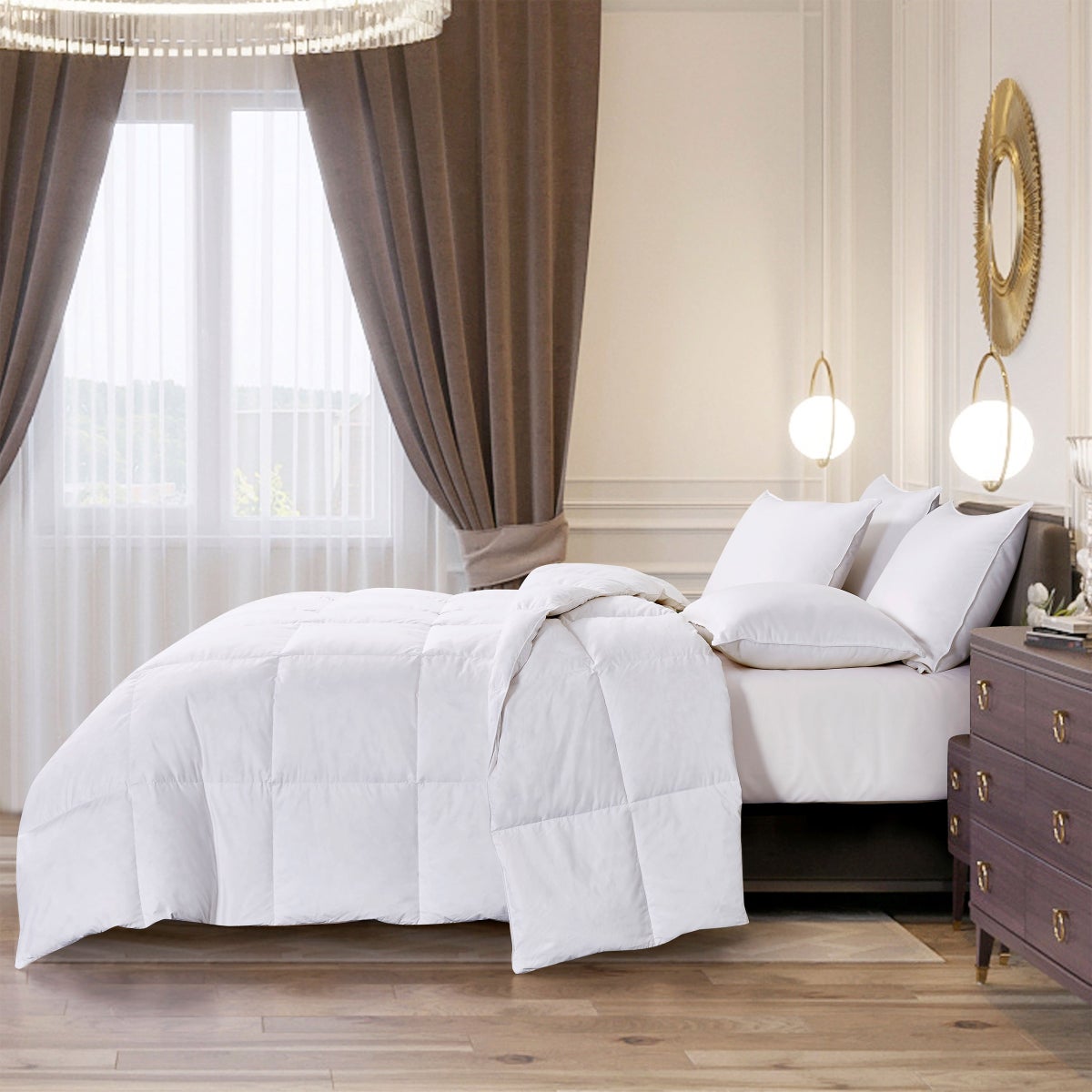 Hotel Grand White Goose Feather & Down Comforter, Twin