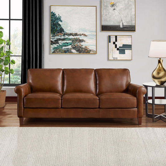 Larsen Top Grain Leather Sofa