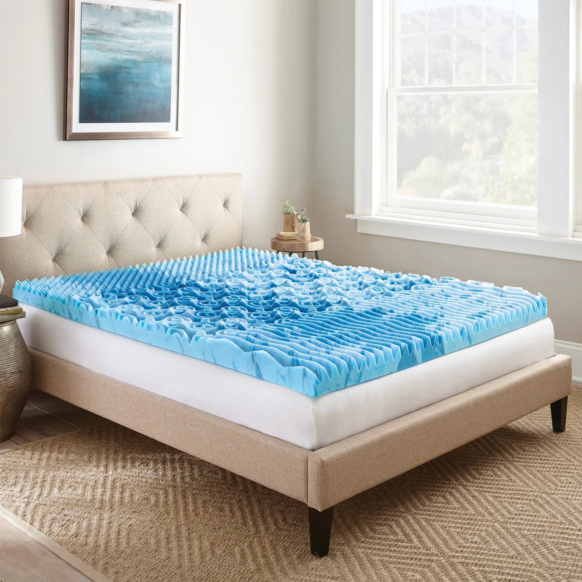 NEW - Thomasville 3in King Multi-Zone Cooling Gel Foam Mattress Topper - Retail $124