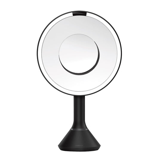 simplehuman 8” Round LED Sensor Mirror with 5x and 10x Magnification