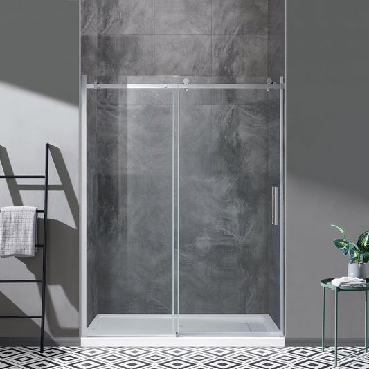 NEW - OVE Decors 60" Kelsey Frameless Sliding Shower Door