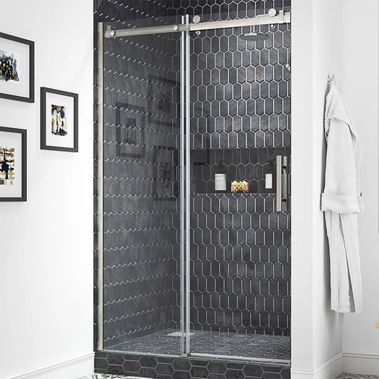 NEW - OVE Decors 48" Kelsey Tempered Glass Shower Door - Retail $529