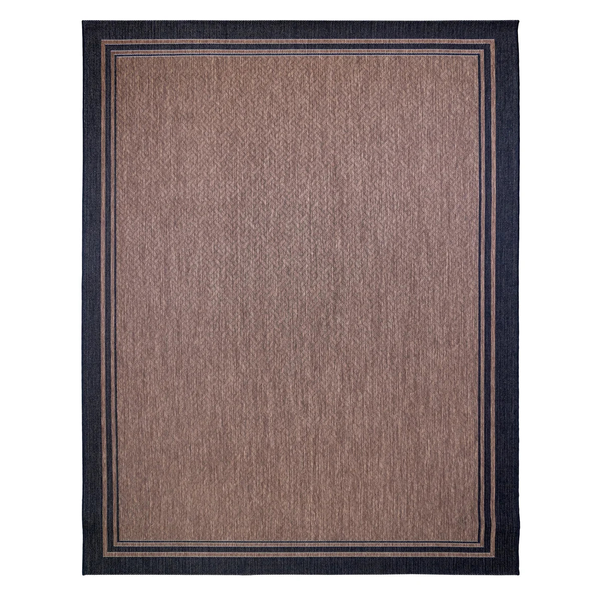 NEW - Naples 8X10  Indoor/Outdoor Area Rug, Ace Border - Retail $149