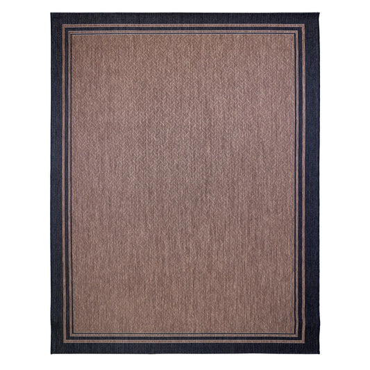NEW - Naples 8X10  Indoor/Outdoor Area Rug, Ace Border - Retail $149