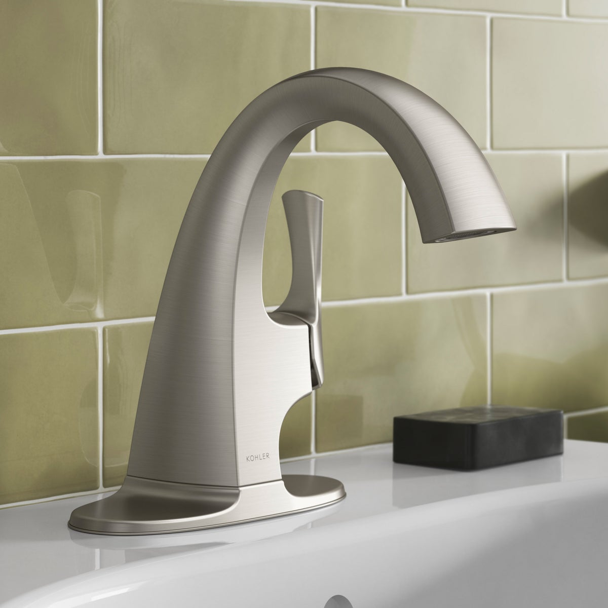 NEW - Kohler Transitional Single Hole Bathroom Faucet