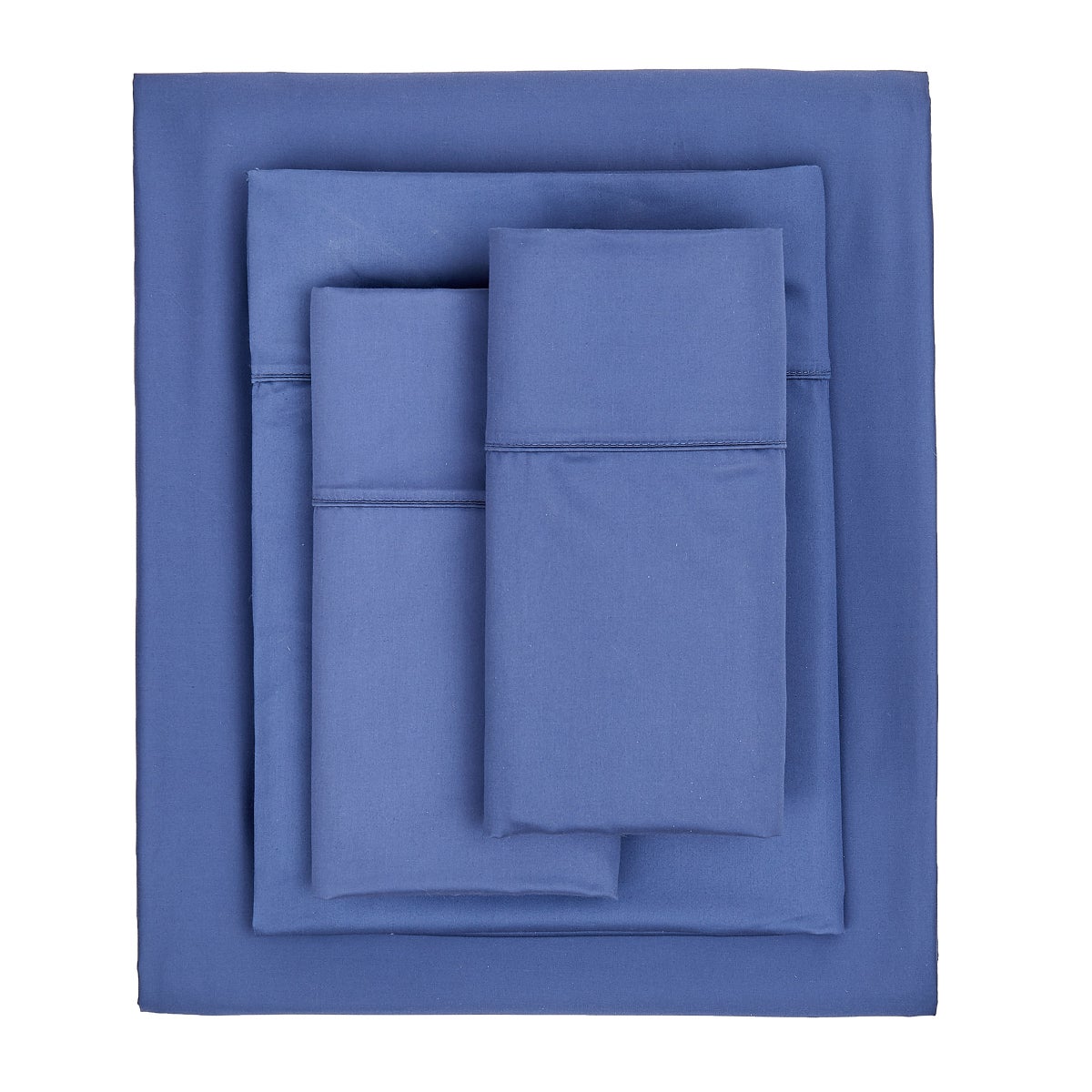 NEW - Kirkland Signature 680 Thread Count Sheet Set, Dark Blue, King