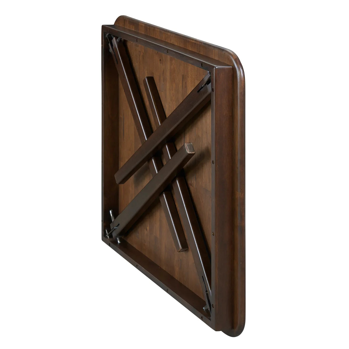 NEW - Costco - Stakmore 32 in Dark Brown Wood Folding Table - Retail $99