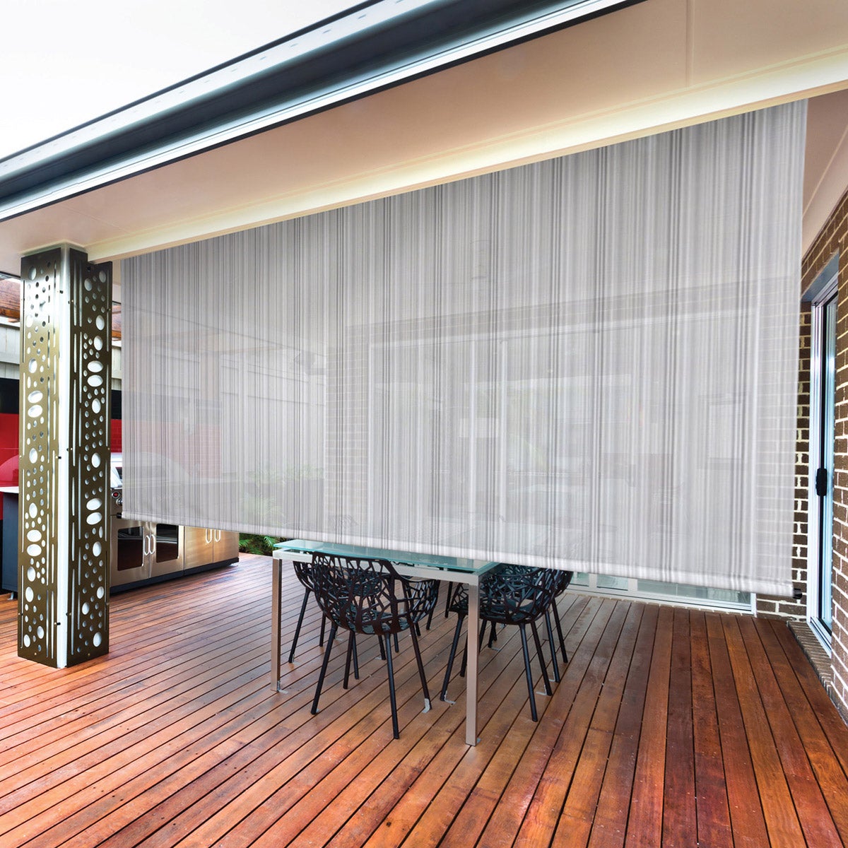 NEW - Koolspot 6' x 8' Outdoor Sun Shade – Motor Operated