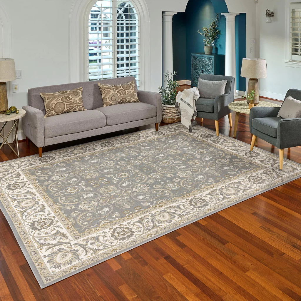 Thomasville Timeless Classic Rug Collection, Alden Grey, Rug Size: 6 ft. 6 in. by 9 ft. 6 in.