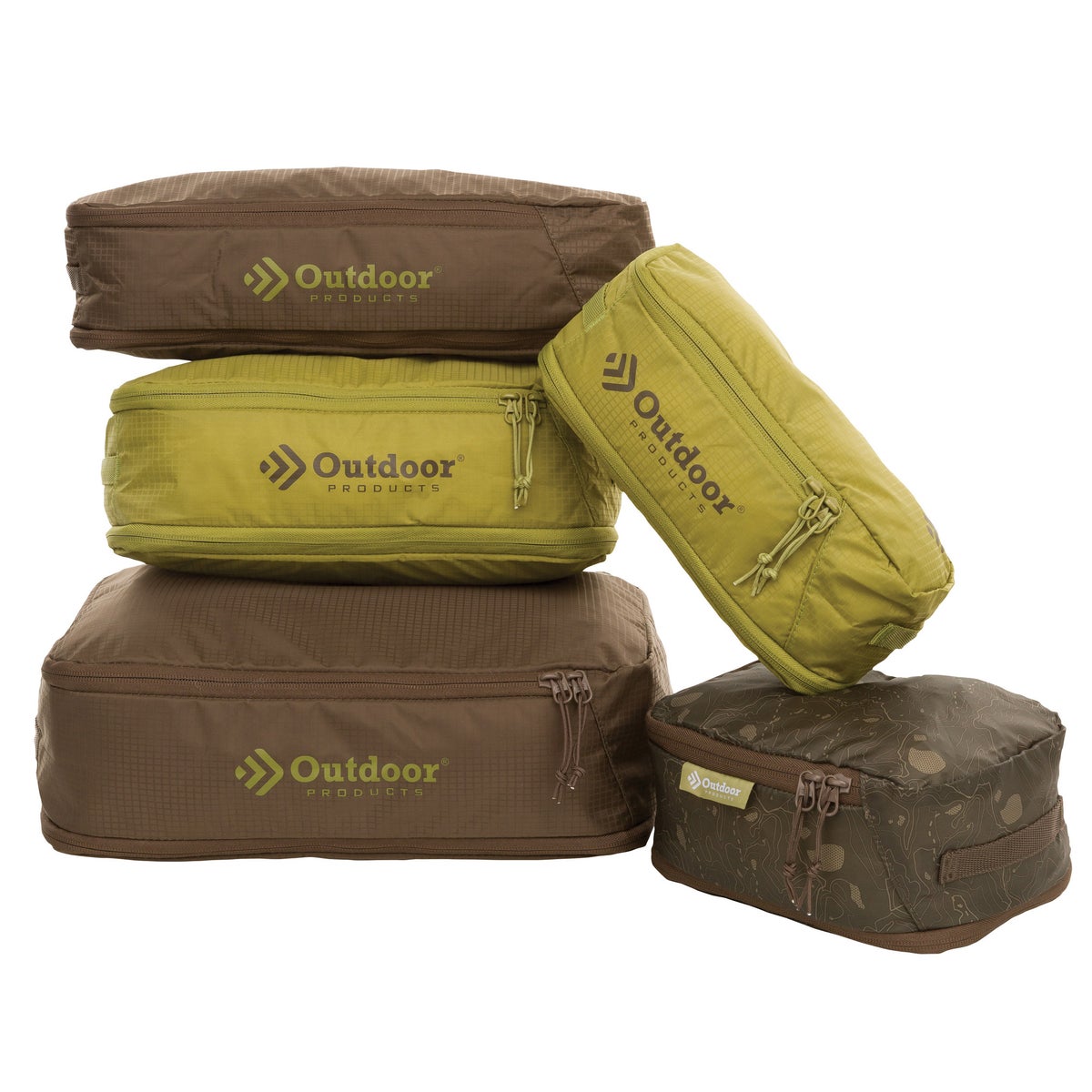 Outdoor Products Expandable Travel Packing Cubes, 5-piece Set