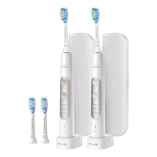 Philips Sonicare PerfectClean [no brush heads] Rechargeable Electric Toothbrush, 2-pack - Retail $169
