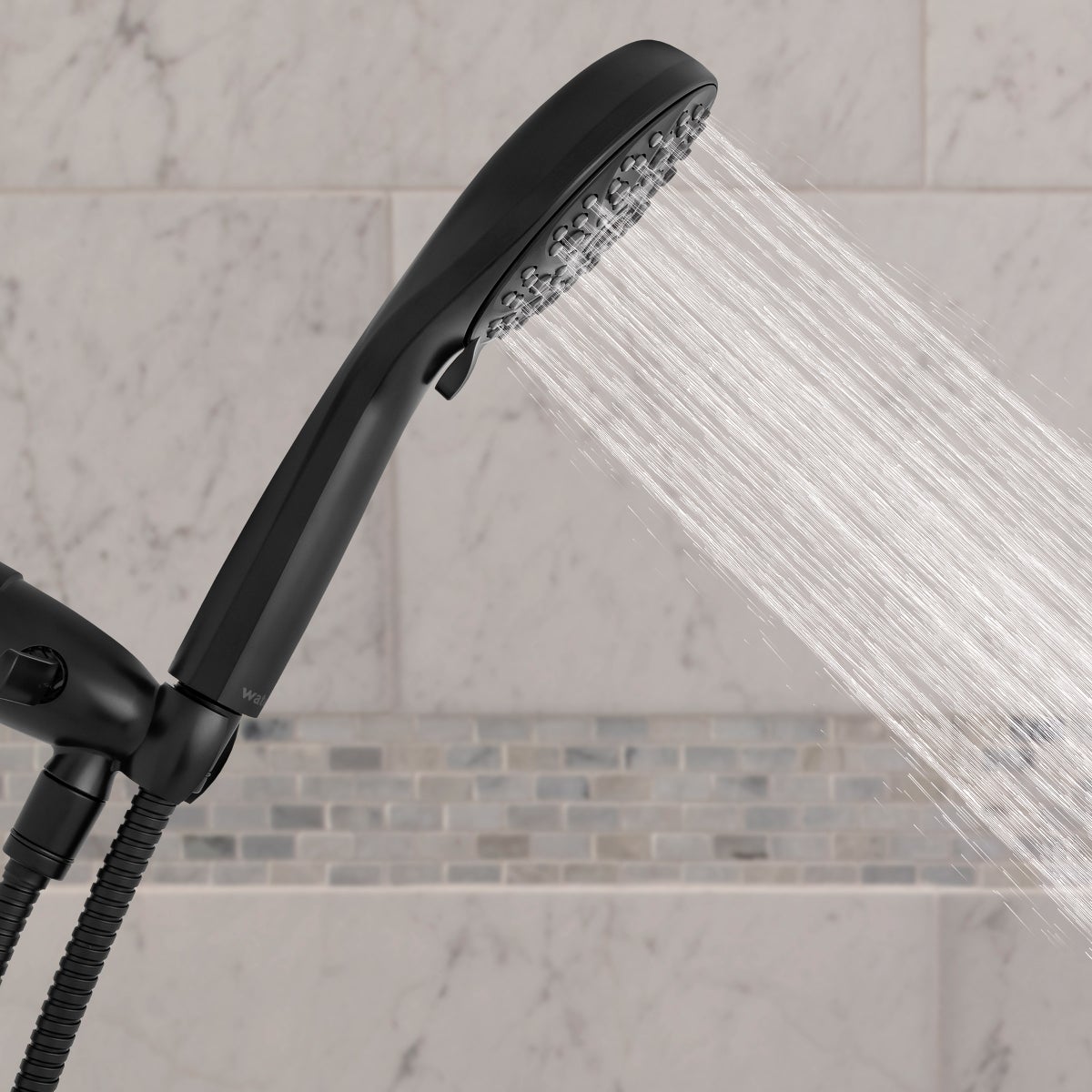 Waterpik Powerpulse Matte Black Therapeutic Massage Hand Held Shower Head