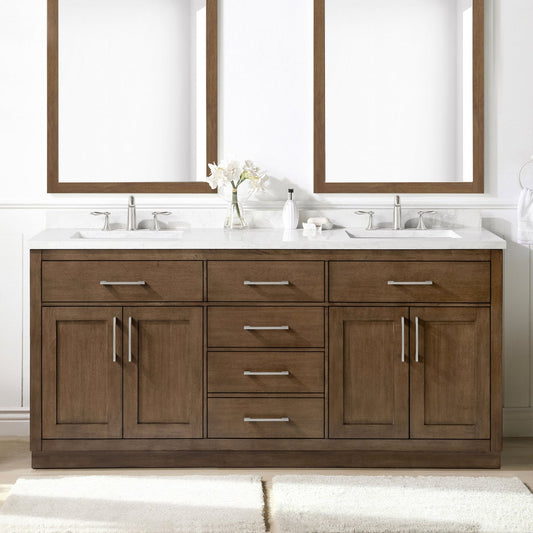 OVE Decors 72" Alonso Bath Vanity in Brown