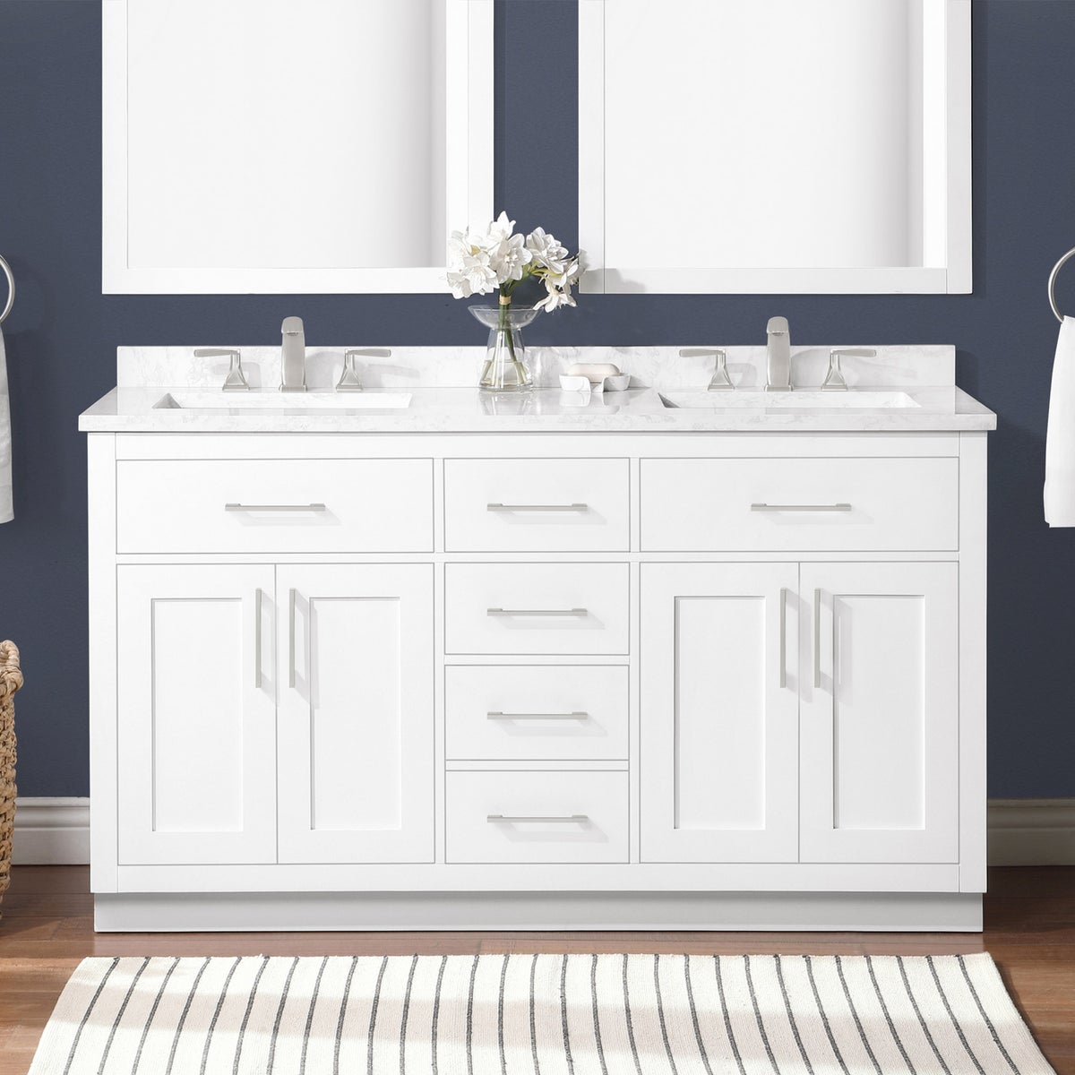 OVE Decors Alonso Bath Vanity in White 60"