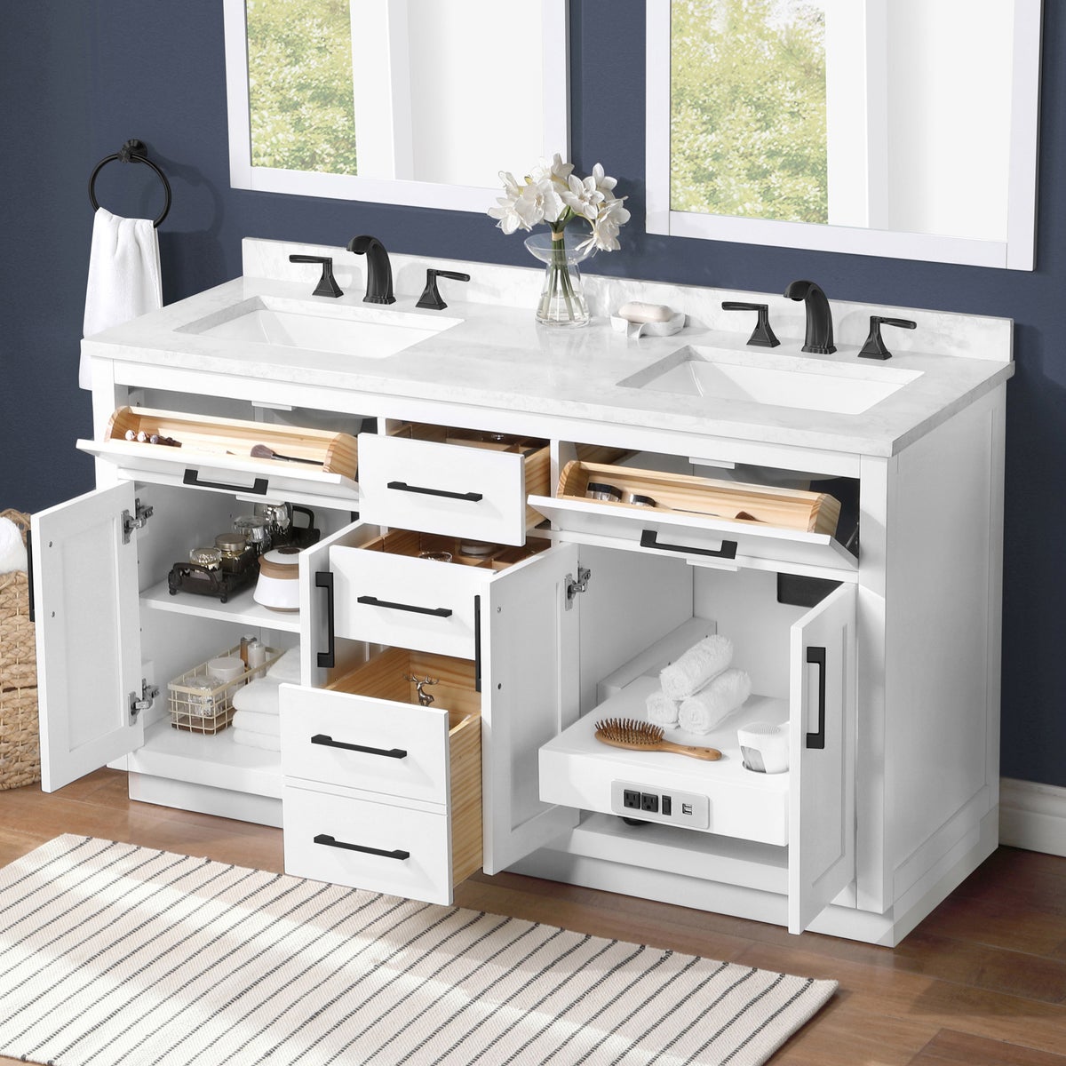 OVE Decors Alonso Bath Vanity in White 60"