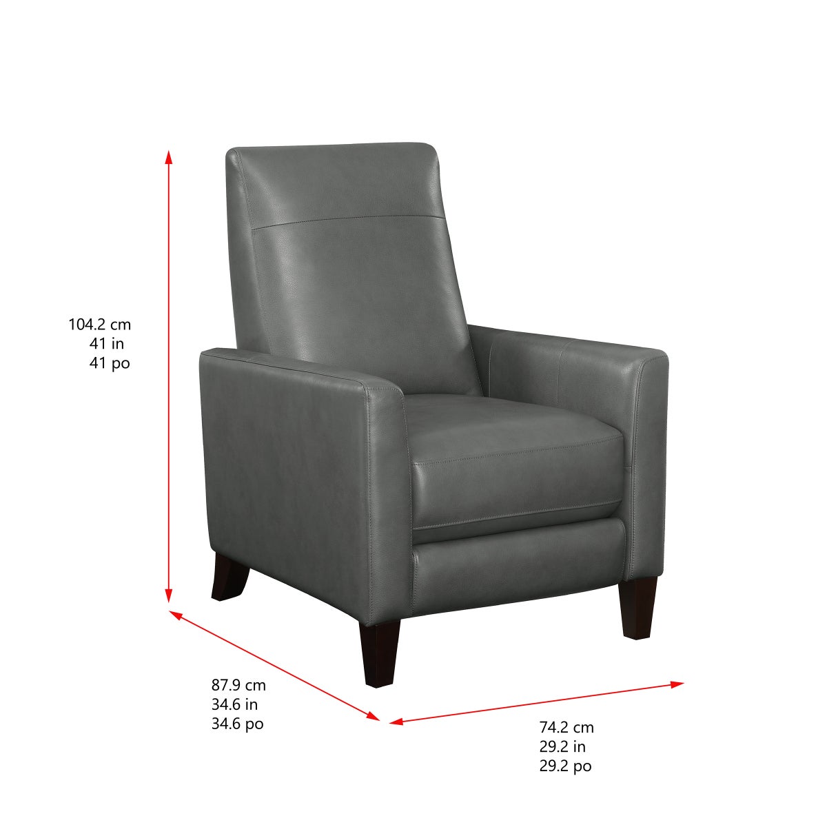 Barcalounger Ridgefield Leather Pushback Recliner