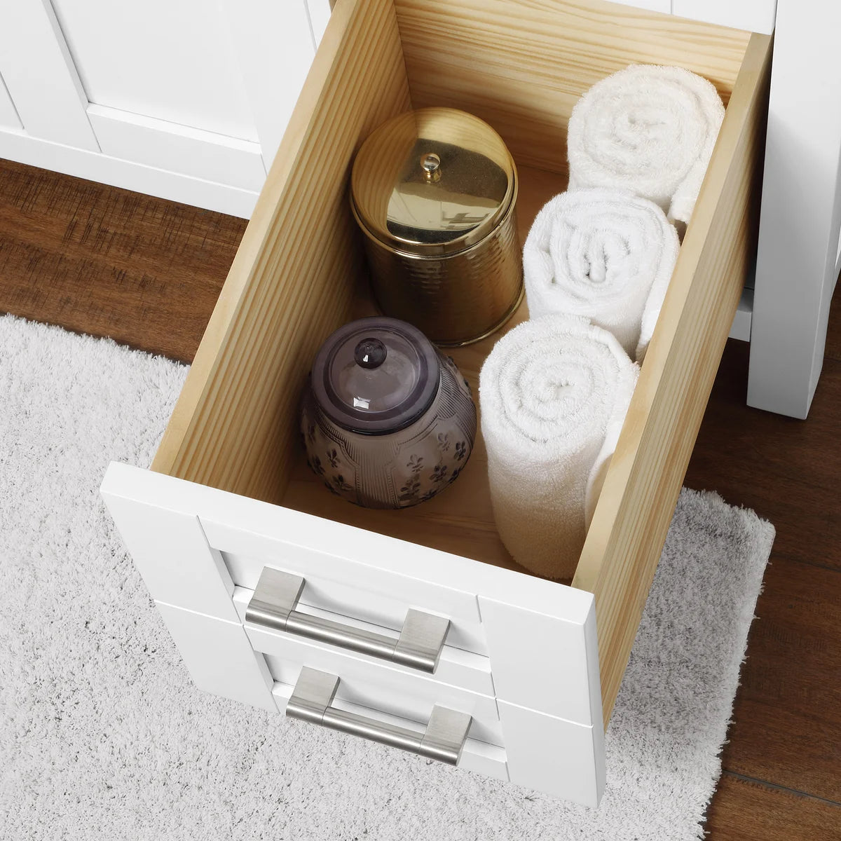 NEW - OVE Decors Parkway Bath Vanity w/ Quartz Top in White - Retail $899