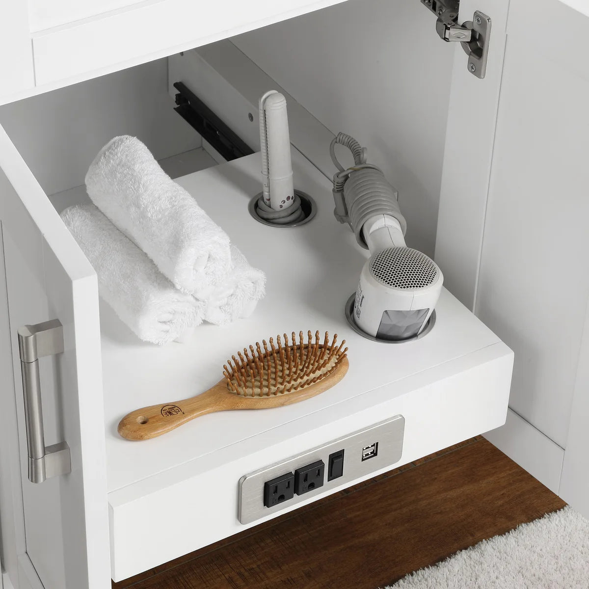 NEW - OVE Decors Parkway Bath Vanity w/ Quartz Top in White - Retail $899