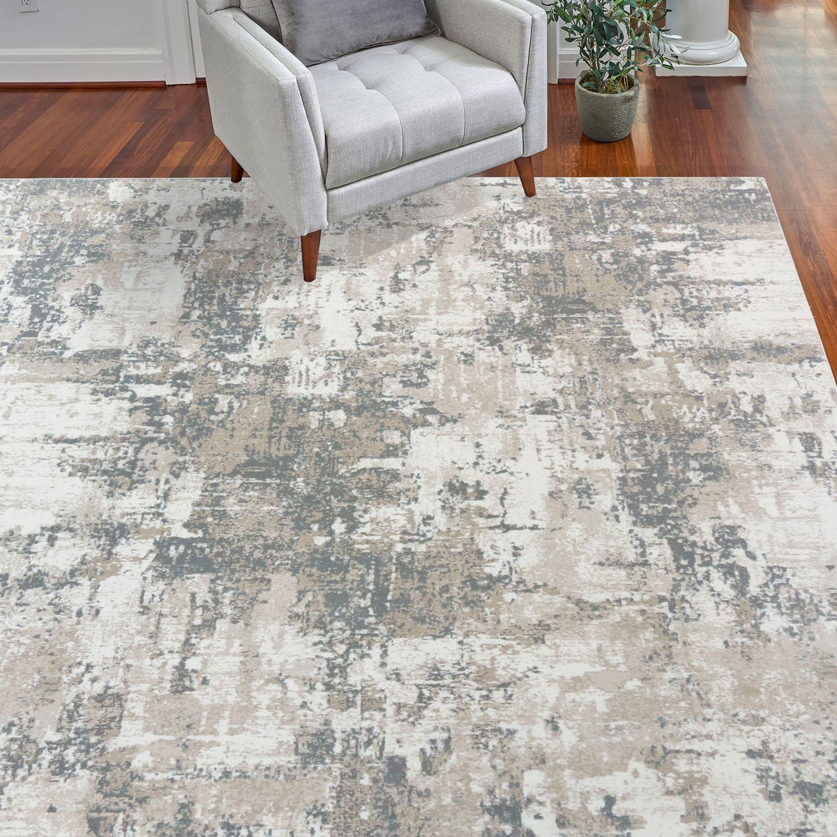Thomasville Timeless Classic Rug Collection, Otello Gray, Rug Size: 6 ft. 6 in. x 9 ft. 6 in.