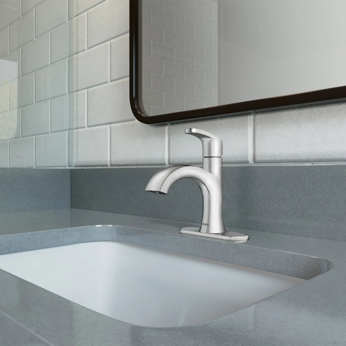 NEW - Moen Karis Single Hole Bathroom Faucet