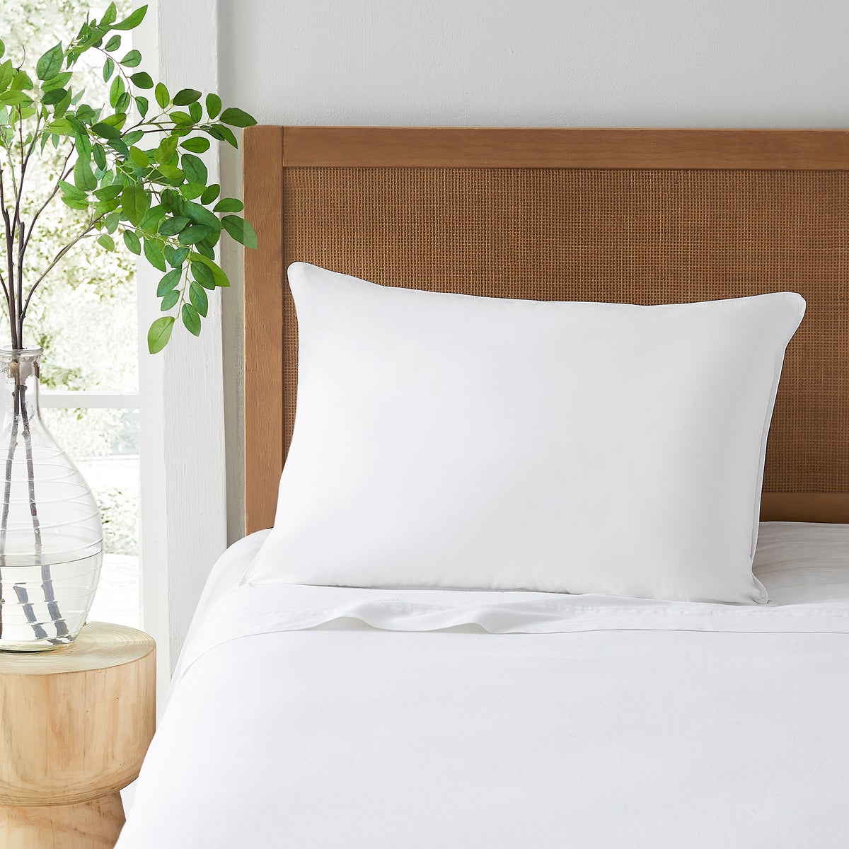 Downlite European Down Pillow, King, Firm