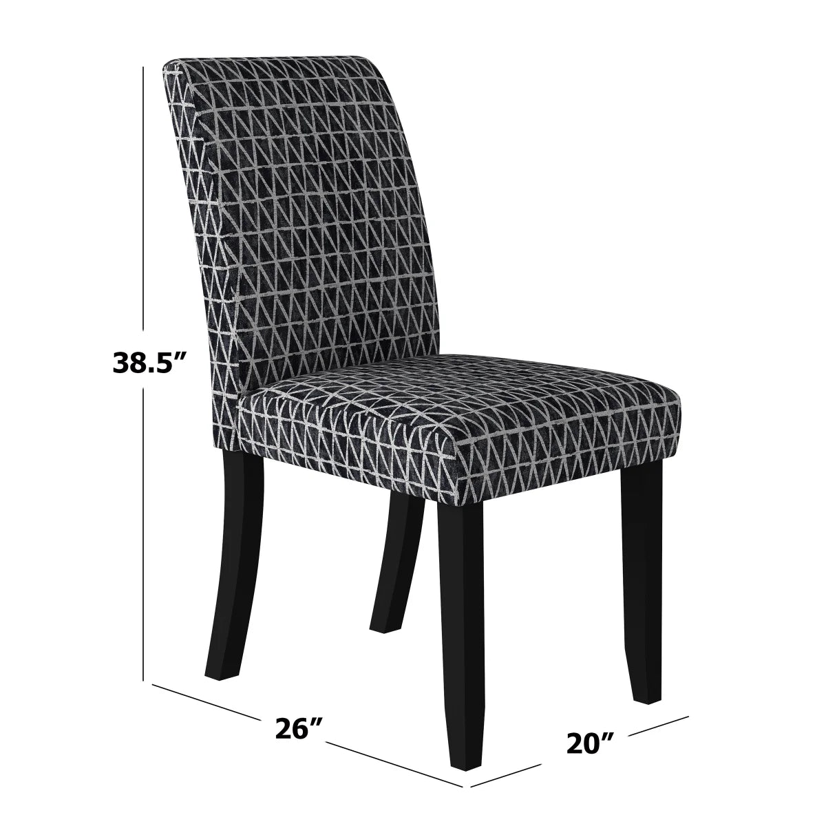NEW - Ayden Dining Chair, 4-Pack, Black