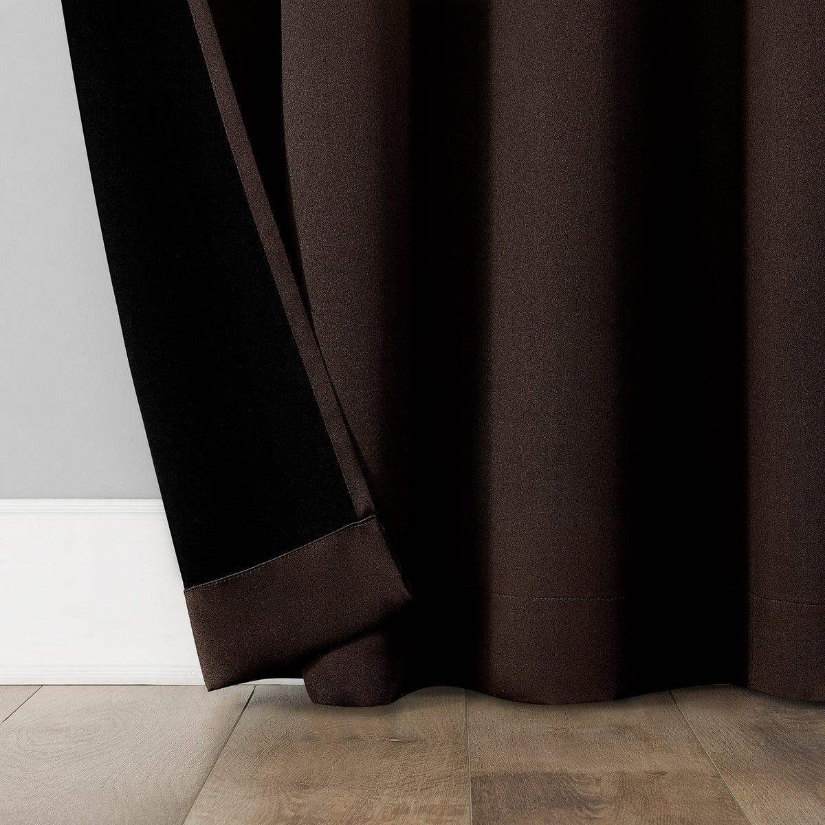 Sun Zero Brown Broderick Theater Grade Blackout Curtains