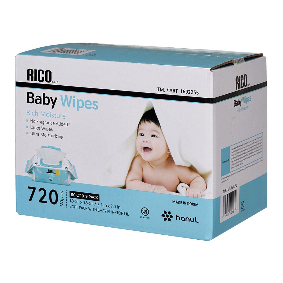 RICO Baby Wipes, 720-count