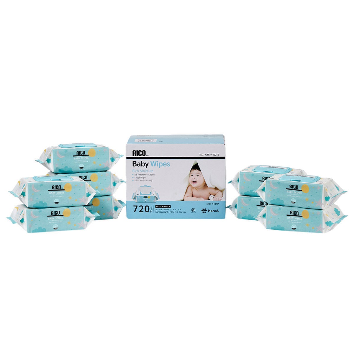 RICO Baby Wipes, 720-count