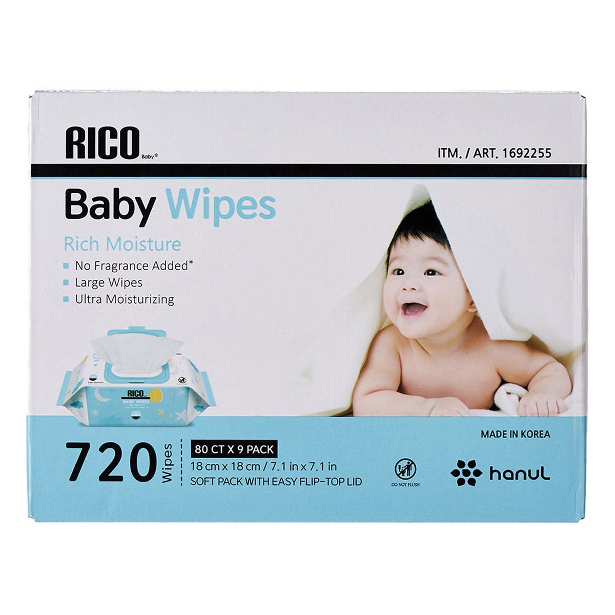 RICO Baby Wipes, 720-count